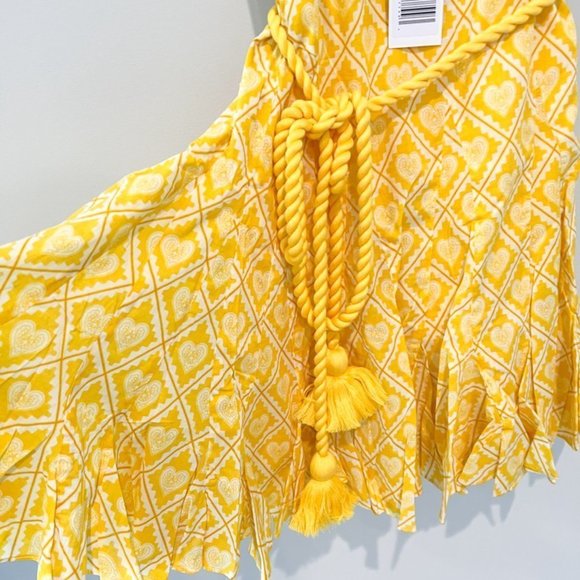 $435 NWT Rhode Casey Dress Lockdown Yellow Size Small - Picture 6 of 7